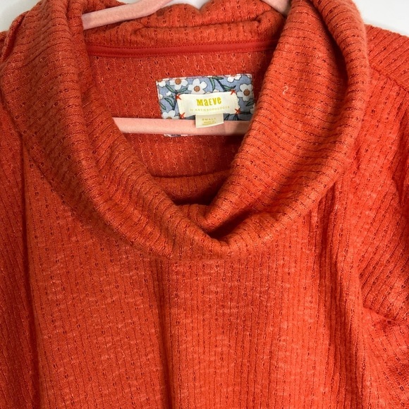 Beautiful Cowl Neck Maeve Anthropologie knit frilly top. Size Small. - Picture 10 of 15